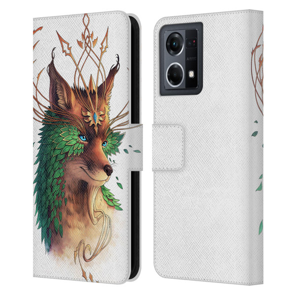 Jonas "JoJoesArt" Jödicke Wildlife Fox Coloured Leather Book Wallet Case Cover For OPPO Reno8 4G
