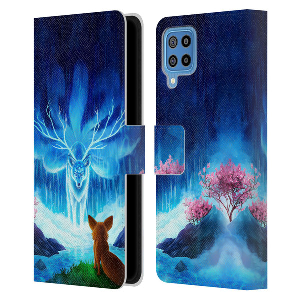 Jonas "JoJoesArt" Jödicke Wildlife Wisdom Leather Book Wallet Case Cover For Samsung Galaxy F22 (2021)