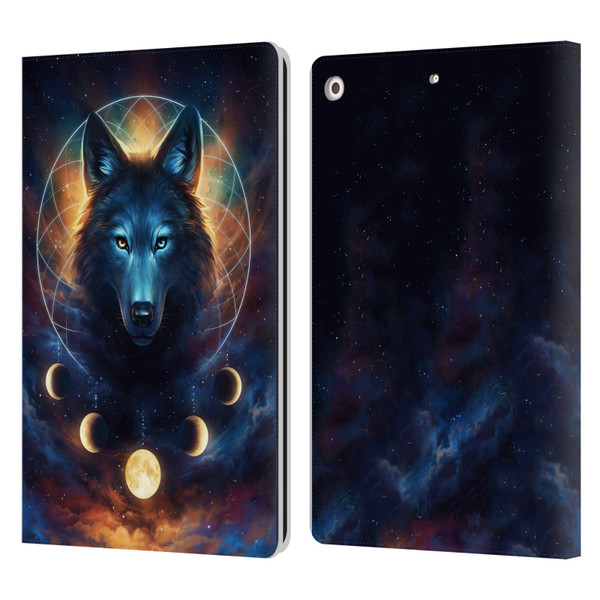 Jonas "JoJoesArt" Jödicke Wildlife 2 Dreamcatcher Wolf Leather Book Wallet Case Cover For Apple iPad 10.2 2019/2020/2021