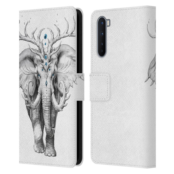 Jonas "JoJoesArt" Jödicke Wildlife 2 Elephant Soul Leather Book Wallet Case Cover For OnePlus Nord 5G