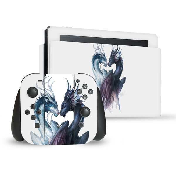 Jonas "JoJoesArt" Jödicke Art Mix Yin And Yang Dragons Vinyl Sticker Skin Decal Cover for Nintendo Switch Bundle