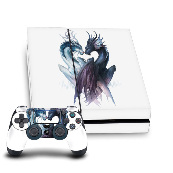 Jonas "JoJoesArt" Jödicke Art Mix Yin And Yang Dragons Vinyl Sticker Skin Decal Cover for Sony PS4 Console & Controller