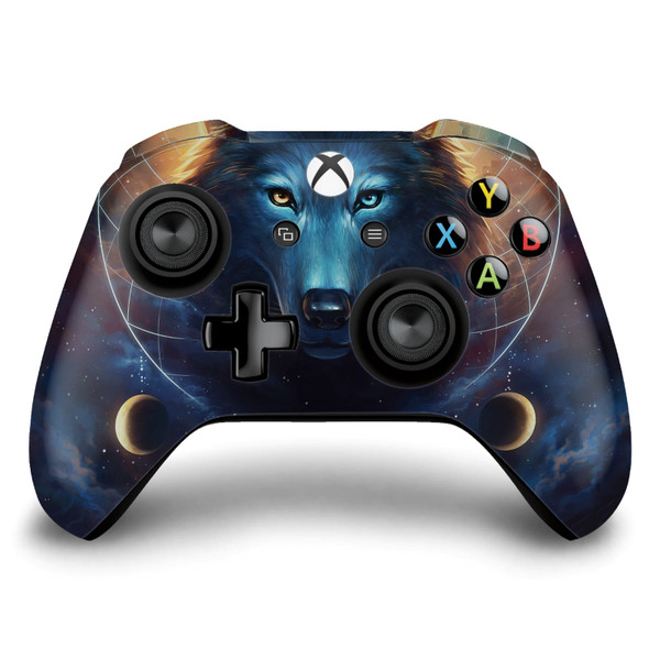Jonas "JoJoesArt" Jödicke Art Mix Dreamcatcher Wolf Vinyl Sticker Skin Decal Cover for Microsoft Xbox One S / X Controller