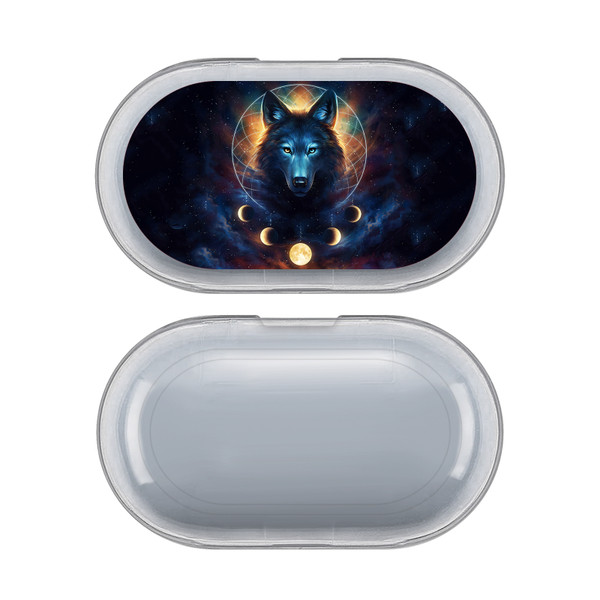 Jonas "JoJoesArt" Jödicke Art Mix Dreamcatcher Wolf Clear Hard Crystal Cover Case for Samsung Galaxy Buds / Buds Plus