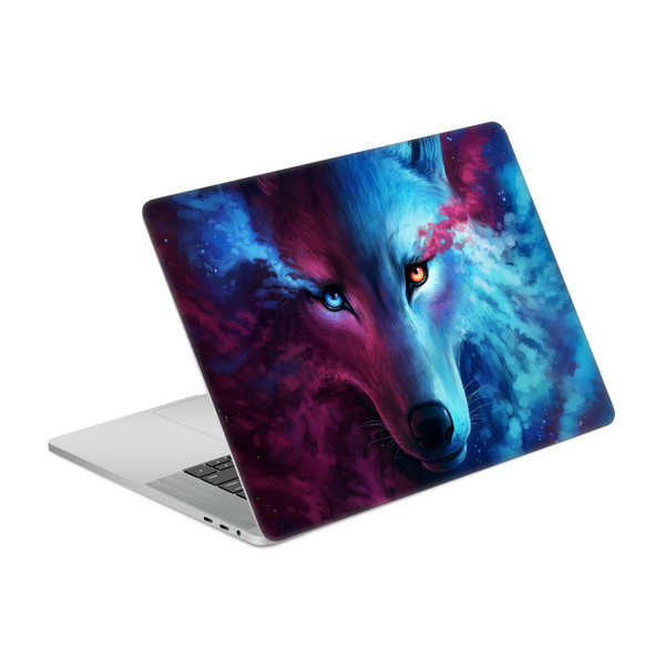 Jonas "JoJoesArt" Jödicke Wildlife Wolf Galaxy Vinyl Sticker Skin Decal Cover for Apple MacBook Pro 15.4" A1707/A1990