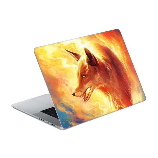 Jonas "JoJoesArt" Jödicke Wildlife Fire Fox Vinyl Sticker Skin Decal Cover for Apple MacBook Pro 16" A2485