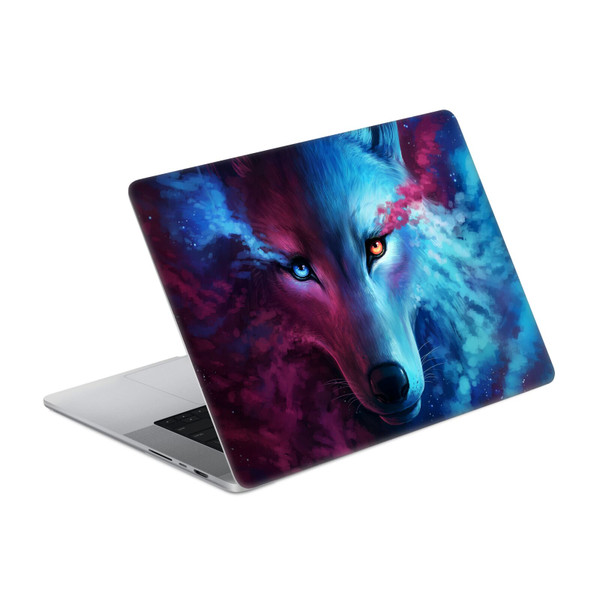Jonas "JoJoesArt" Jödicke Wildlife Wolf Galaxy Vinyl Sticker Skin Decal Cover for Apple MacBook Pro 16" A2485