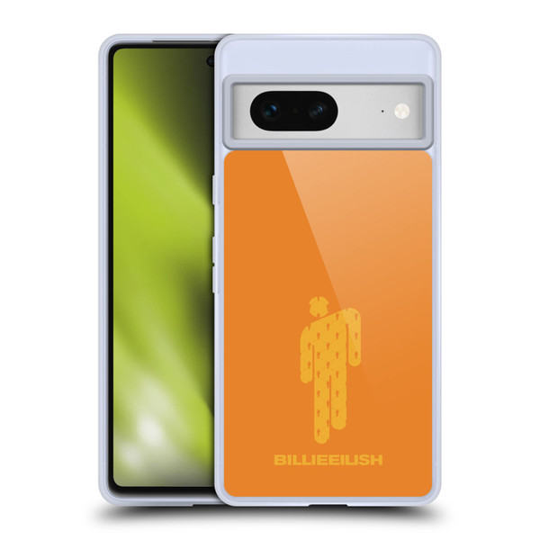 Billie Eilish Key Art Blohsh Orange Soft Gel Case for Google Pixel 7