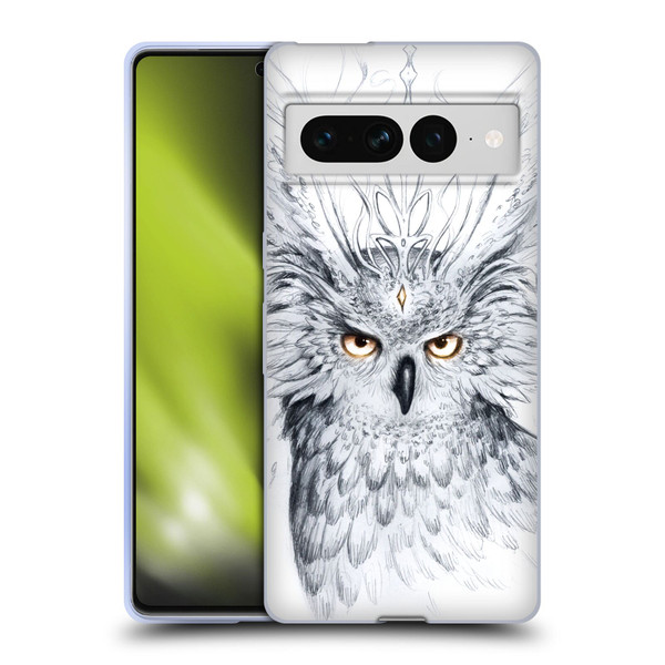 Jonas "JoJoesArt" Jödicke Wildlife Owl Soft Gel Case for Google Pixel 7 Pro