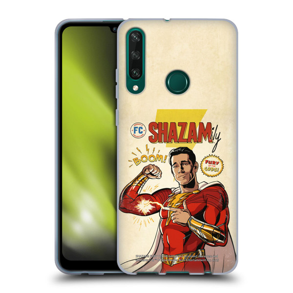 Shazam!: Fury Of The Gods Graphics Comic Soft Gel Case for Huawei Y6p