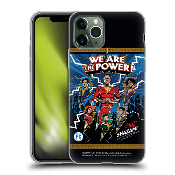 Shazam!: Fury Of The Gods Graphics Character Art Soft Gel Case for Apple iPhone 11 Pro