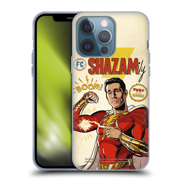 Shazam!: Fury Of The Gods Graphics Comic Soft Gel Case for Apple iPhone 13 Pro