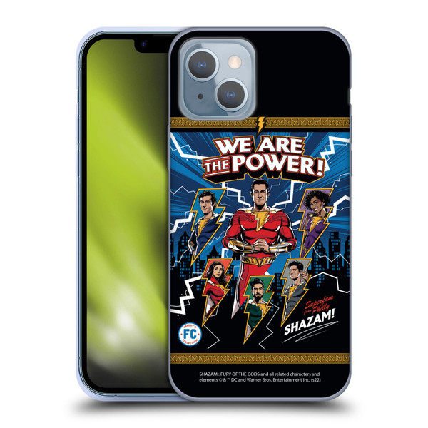 Shazam!: Fury Of The Gods Graphics Character Art Soft Gel Case for Apple iPhone 14