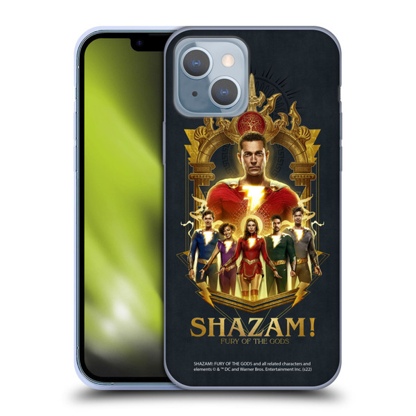 Shazam!: Fury Of The Gods Graphics Group Soft Gel Case for Apple iPhone 14