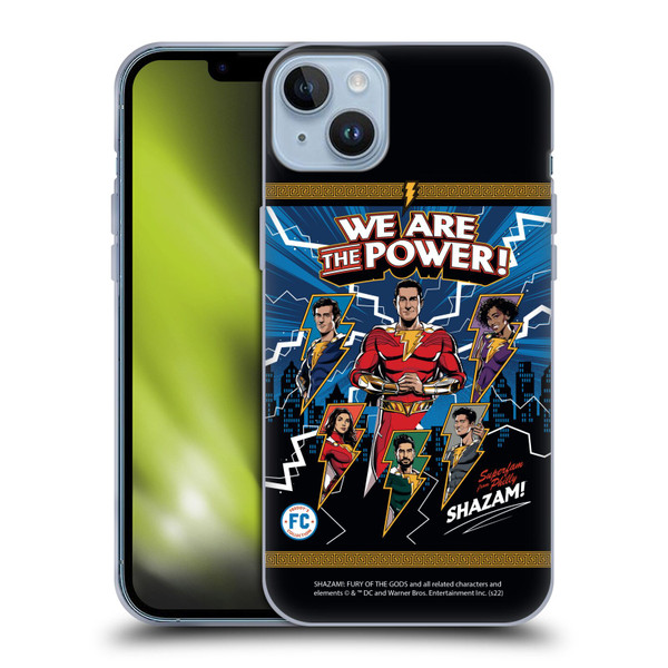 Shazam!: Fury Of The Gods Graphics Character Art Soft Gel Case for Apple iPhone 14 Plus