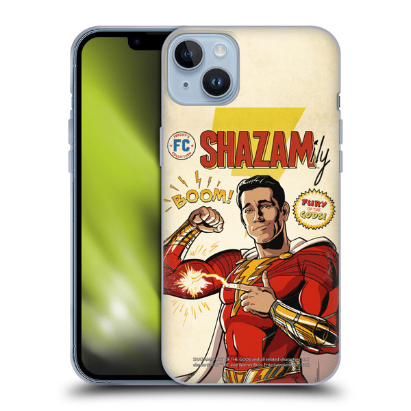 Shazam!: Fury Of The Gods Graphics Comic Soft Gel Case for Apple iPhone 14 Plus