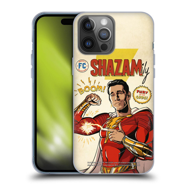 Shazam!: Fury Of The Gods Graphics Comic Soft Gel Case for Apple iPhone 14 Pro Max