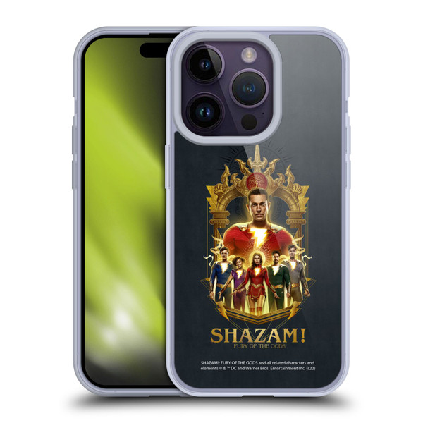 Shazam!: Fury Of The Gods Graphics Group Soft Gel Case for Apple iPhone 14 Pro