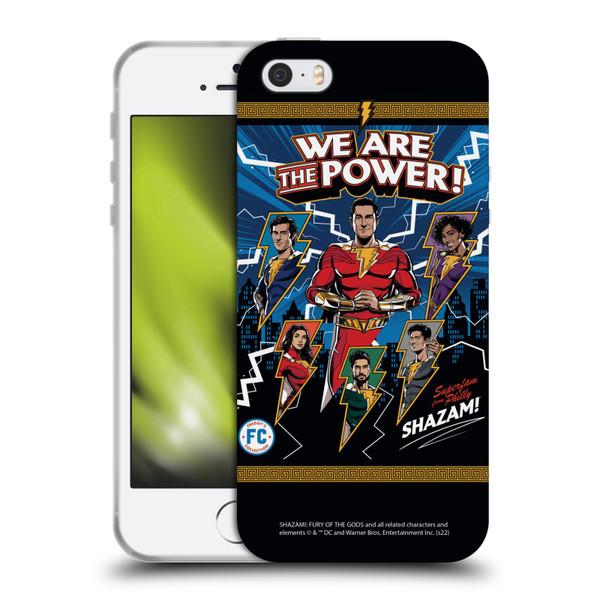 Shazam!: Fury Of The Gods Graphics Character Art Soft Gel Case for Apple iPhone 5 / 5s / iPhone SE 2016