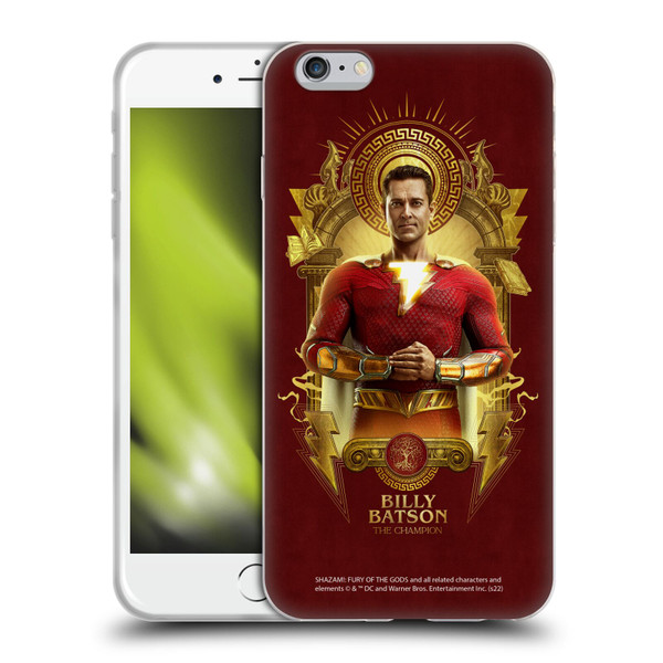Shazam!: Fury Of The Gods Graphics Billy Soft Gel Case for Apple iPhone 6 Plus / iPhone 6s Plus