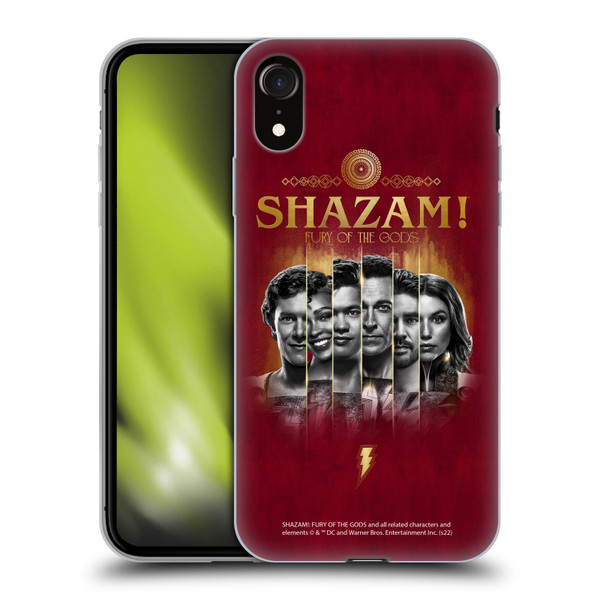 Shazam!: Fury Of The Gods Graphics Poster Soft Gel Case for Apple iPhone XR
