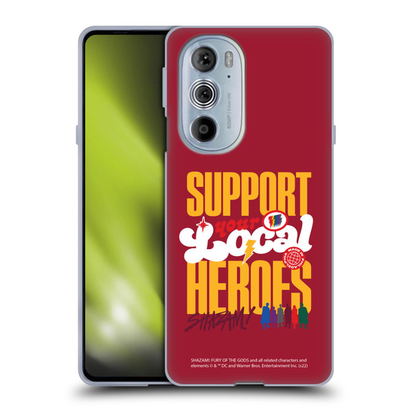 Shazam!: Fury Of The Gods Graphics Typography Soft Gel Case for Motorola Edge X30