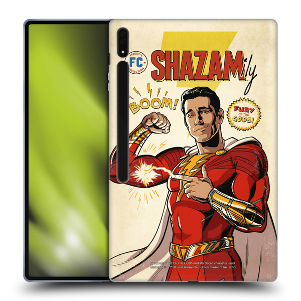Shazam!: Fury Of The Gods Graphics Comic Soft Gel Case for Samsung Galaxy Tab S8 Ultra