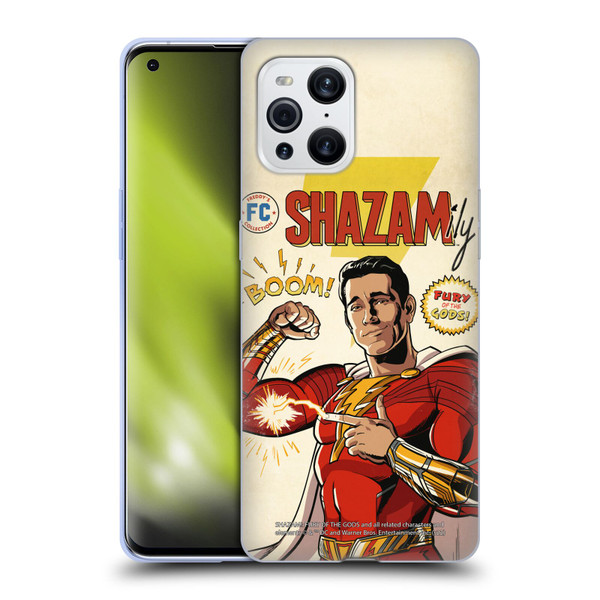 Shazam!: Fury Of The Gods Graphics Comic Soft Gel Case for OPPO Find X3 / Pro