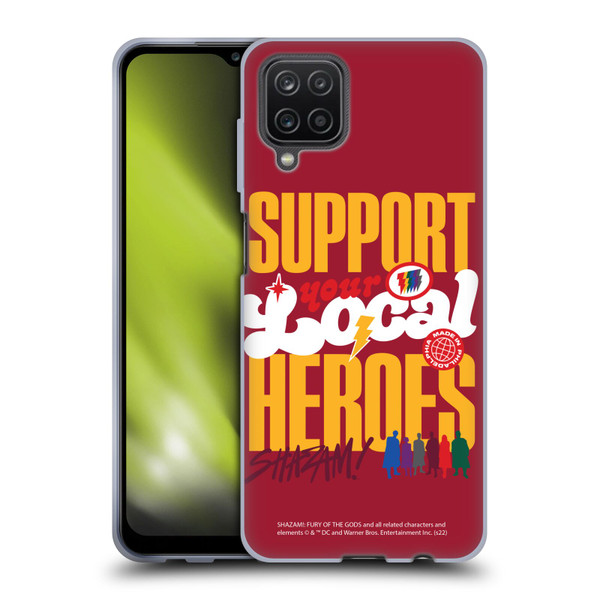 Shazam!: Fury Of The Gods Graphics Typography Soft Gel Case for Samsung Galaxy A12 (2020)