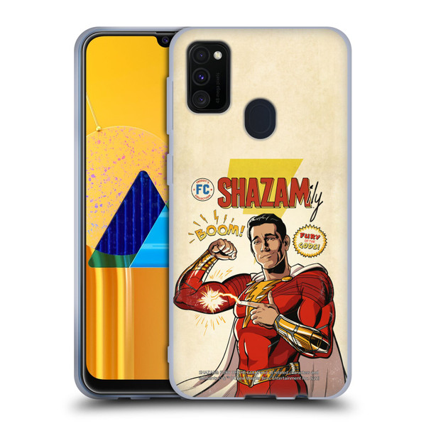 Shazam!: Fury Of The Gods Graphics Comic Soft Gel Case for Samsung Galaxy M30s (2019)/M21 (2020)