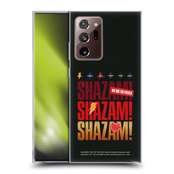 Shazam!: Fury Of The Gods Graphics Logo Soft Gel Case for Samsung Galaxy Note20 Ultra / 5G