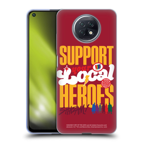 Shazam!: Fury Of The Gods Graphics Typography Soft Gel Case for Xiaomi Redmi Note 9T 5G