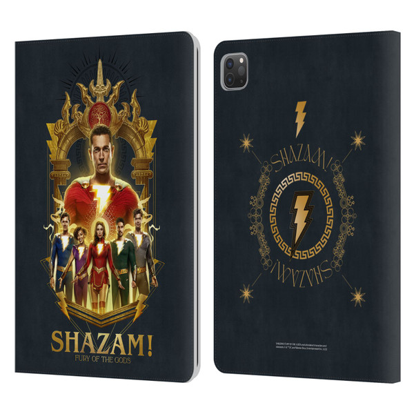 Shazam!: Fury Of The Gods Graphics Group Leather Book Wallet Case Cover For Apple iPad Pro 11 2020 / 2021 / 2022