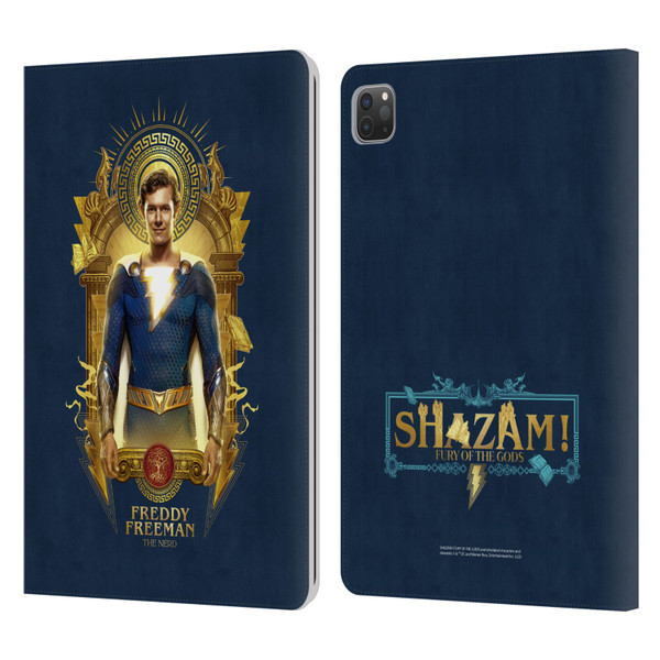 Shazam!: Fury Of The Gods Graphics Freddy Leather Book Wallet Case Cover For Apple iPad Pro 11 2020 / 2021 / 2022