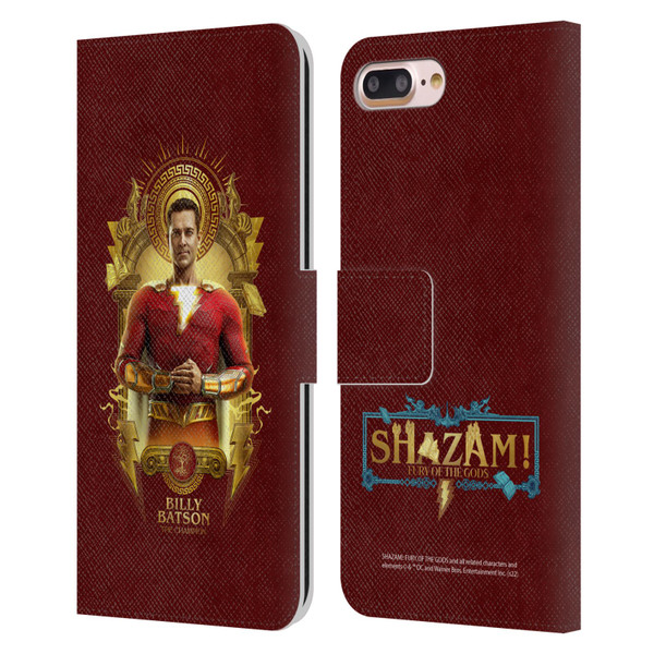 Shazam!: Fury Of The Gods Graphics Billy Leather Book Wallet Case Cover For Apple iPhone 7 Plus / iPhone 8 Plus