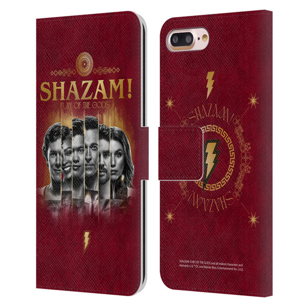 Shazam!: Fury Of The Gods Graphics Poster Leather Book Wallet Case Cover For Apple iPhone 7 Plus / iPhone 8 Plus