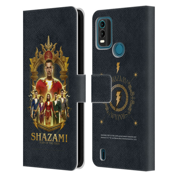 Shazam!: Fury Of The Gods Graphics Group Leather Book Wallet Case Cover For Nokia G11 Plus