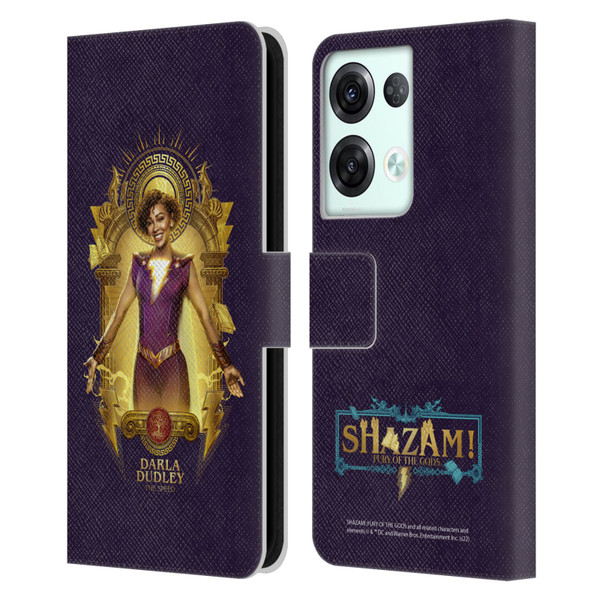 Shazam!: Fury Of The Gods Graphics Darla Leather Book Wallet Case Cover For OPPO Reno8 Pro