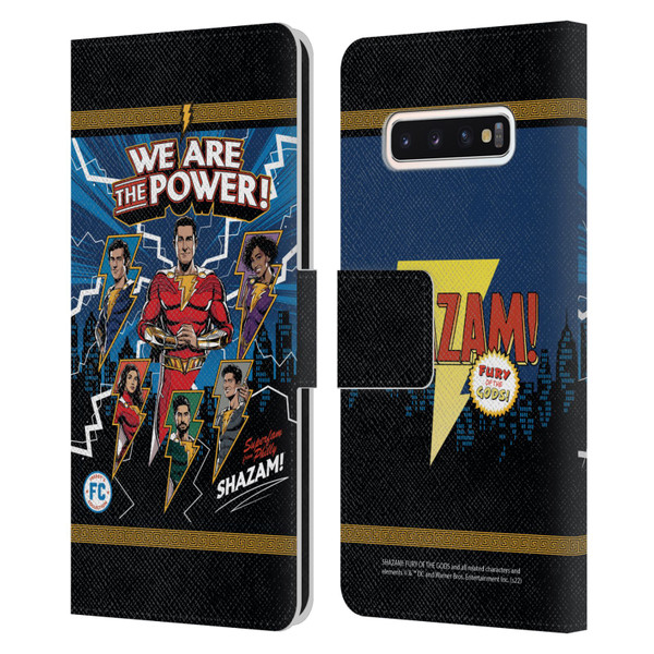 Shazam!: Fury Of The Gods Graphics Character Art Leather Book Wallet Case Cover For Samsung Galaxy S10