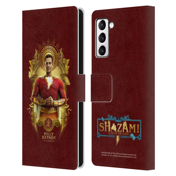 Shazam!: Fury Of The Gods Graphics Billy Leather Book Wallet Case Cover For Samsung Galaxy S21+ 5G