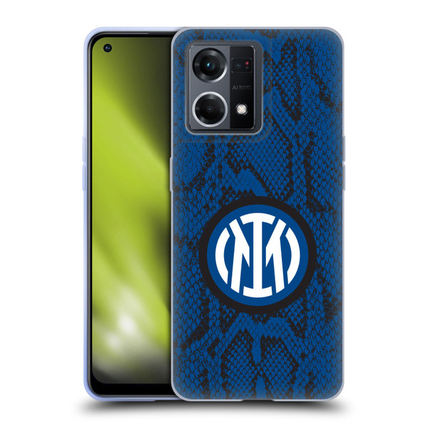 Fc Internazionale Milano Patterns Snake Soft Gel Case for OPPO Reno8 4G