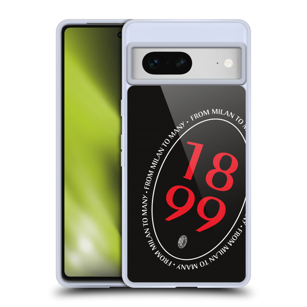 AC Milan Art 1899 Oversized Soft Gel Case for Google Pixel 7