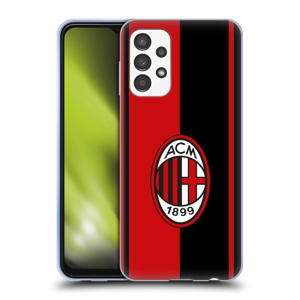 AC Milan Crest Red And Black Soft Gel Case for Samsung Galaxy A13 (2022)