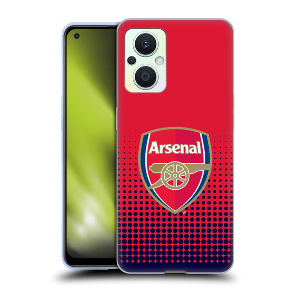 Arsenal FC Crest 2 Fade Soft Gel Case for OPPO Reno8 Lite