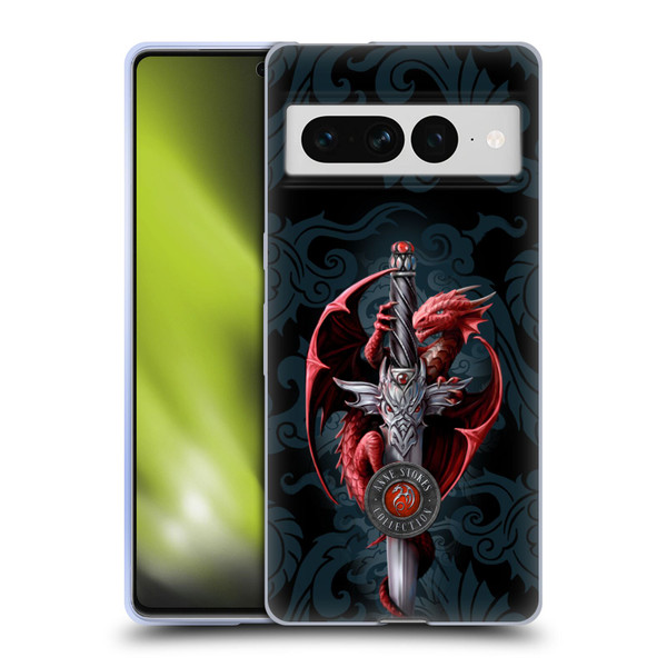 Anne Stokes Dragons Dagger Soft Gel Case for Google Pixel 7 Pro