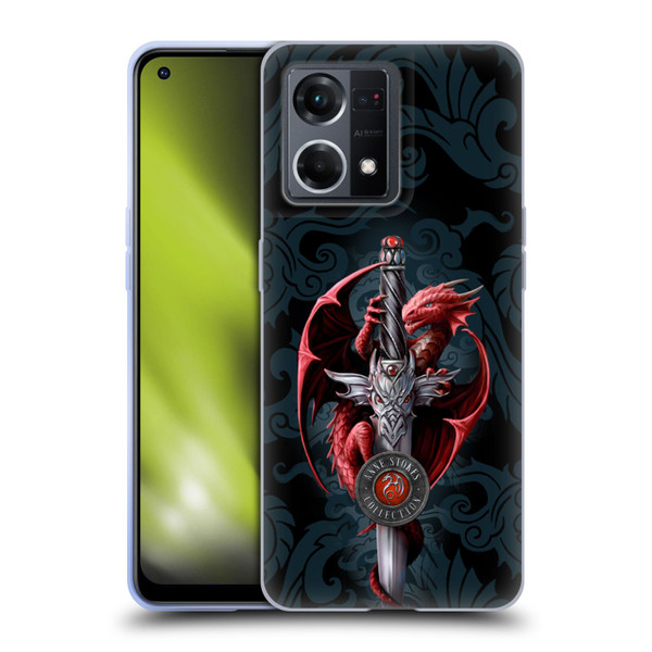 Anne Stokes Dragons Dagger Soft Gel Case for OPPO Reno8 4G