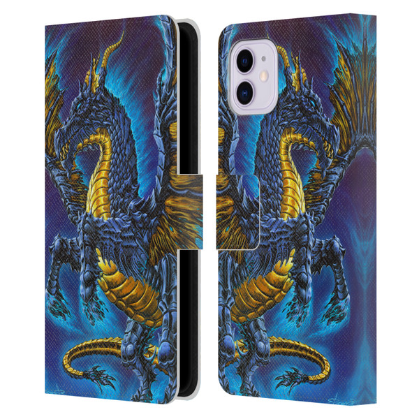 Ed Beard Jr Dragons Mare Leather Book Wallet Case Cover For Apple iPhone 11