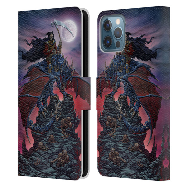 Ed Beard Jr Dragons Reaper Leather Book Wallet Case Cover For Apple iPhone 12 / iPhone 12 Pro