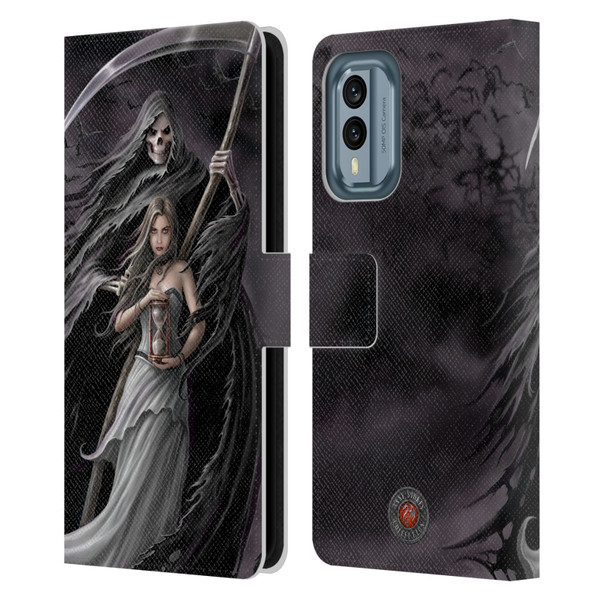 Anne Stokes Gothic Summon the Reaper Leather Book Wallet Case Cover For Nokia X30