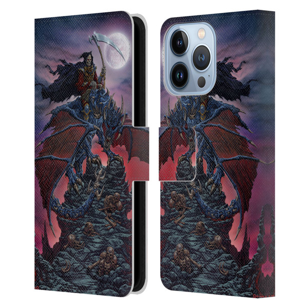 Ed Beard Jr Dragons Reaper Leather Book Wallet Case Cover For Apple iPhone 13 Pro
